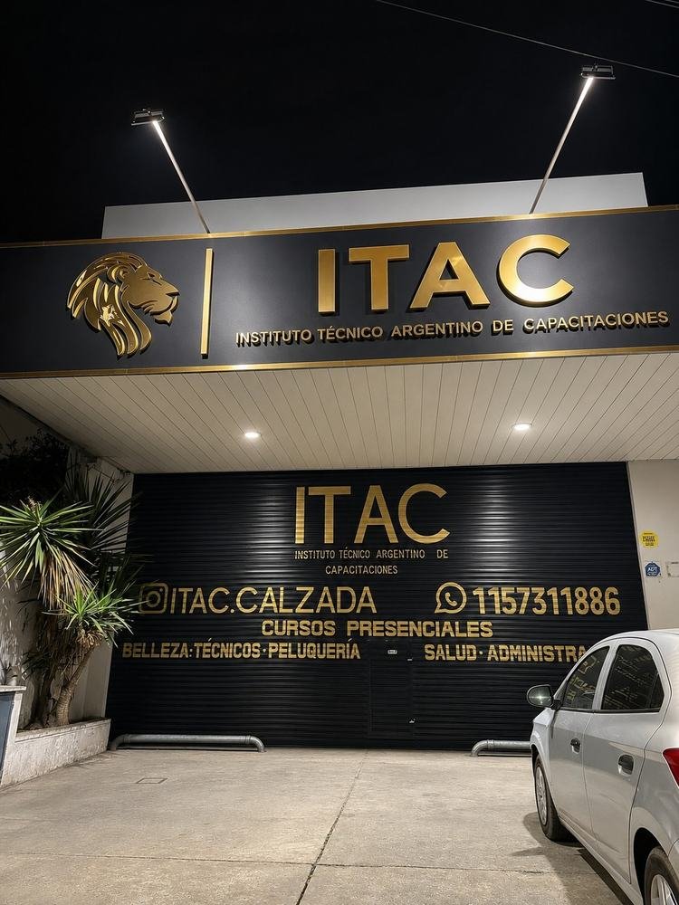 Fachada del instituto ITAC de noche